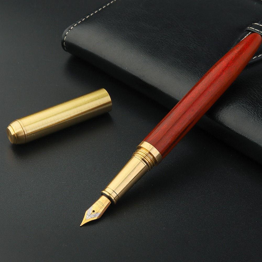 Гладкая ручка для письма Business Wood Fountain Pen Изысканная ручка для подписи Business Artist