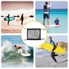 Deck Pouch Elastically Scalable High-Strength Wear-Resistant High Capacity Fine Workmanship Safety Storage with 4 Clips Kayak Surfing Mesh Bag