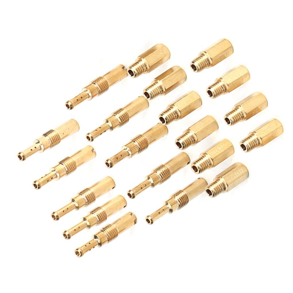 20Pcs Main Jet Kit Pilot Slow Set Fit for Keihin OKO KOSO PE PWK Carb