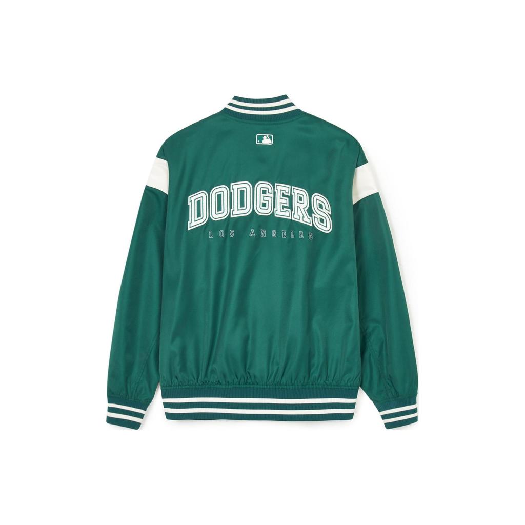 MLB SS24 Бейсбольная куртка Los Angeles Dodgers Унисекс Зеленая 3AJPV0641-07GND