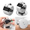Portable 4 Digit Number Mechanical Counter Hand Held Metal Manual Counting Tally Counter Golf