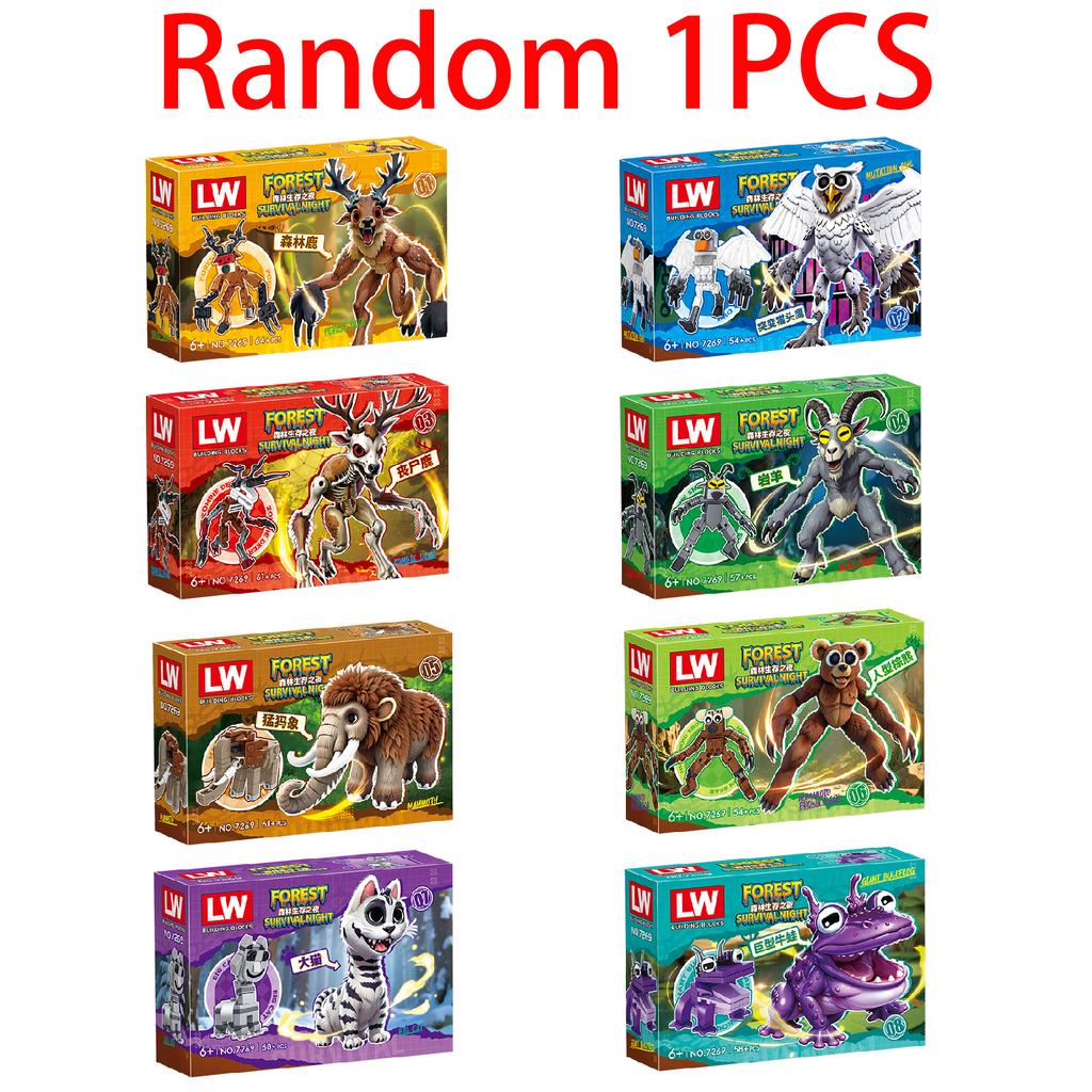 Non-Toxic Hot 99 Nights In The Forest Deer Building Blocks Set 99 Nights In The Forest Deer Blocks For Children Toys Christmats Gifts