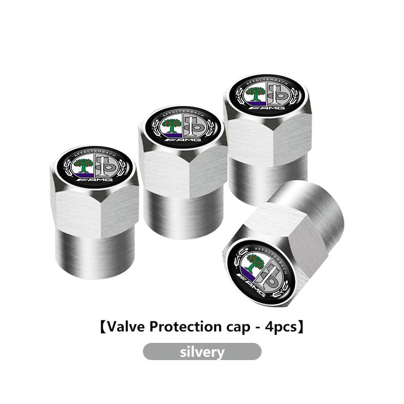 For AMG Car Aluminum Alloy Tire Valve Stem Caps Decorative Tires Dustproof Accessories Benz CITAN VITO SPRINTER CLS SLK W202 ZK1