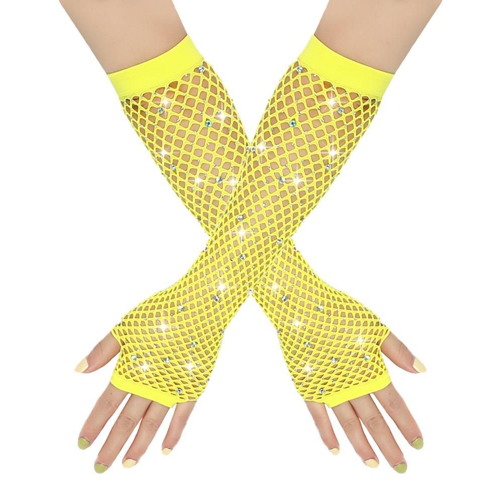 Сексуальные вечерние перчатки-сетки без пальцев для выпускного вечера, декор, горячая распродажа, накидка на руку, вечеринка