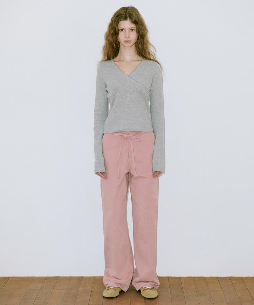 SINOON Lace Cotton Pants (Pink)