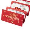 Christmas Cash Gift Envelope 6 Slots Money Gift Card Holders for Cash DIY Holiday Envelope Xmas Party Gifts for Kids Teens Women Men