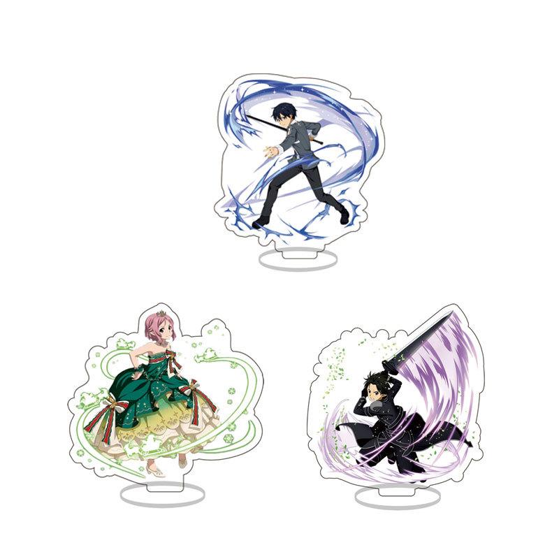 8Cm Sword Art Online Acrylic Small Standing Brand, Tonggu And Renhe, Asna Animation Peripheral Desktop Creative Ornament