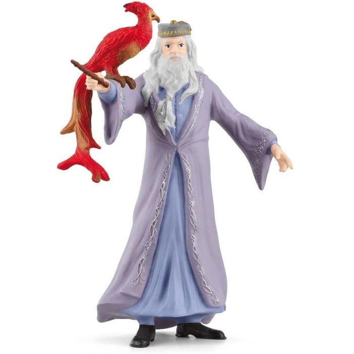 Figurine Dumbledore et Fumseck, Harry Potter, pour enfants des 6 ans, Schleich 42637 Harry Potter, Univers WIZARDING WORLD