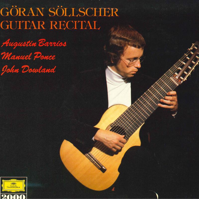 Виниловая пластинка GORAN SOLLSCHER Гитарный recital 20MG0219 Deutsche Grammo 1980 Япония Классическая Б/у