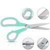Scissors 8 Inch 3-Pack, Ultra Sharp Stainless Steel Shears with Comfort Grip Handles for Office, Sewing, Fabric, Craft, Home, Teacher Supplies
