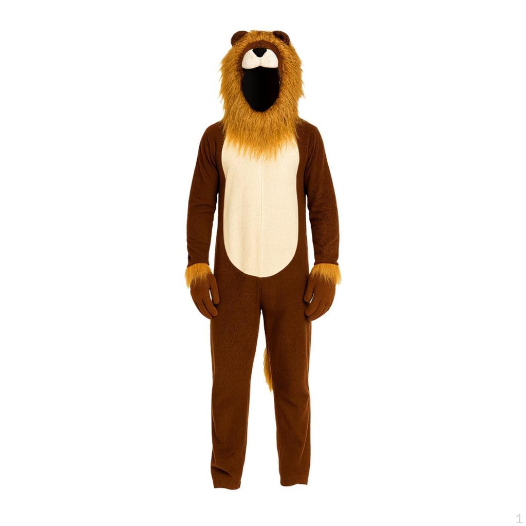Halloween Lion Costume for Adults Theme Party Prop Men and Women Dressing Up