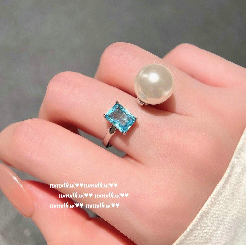 Украшения Бусины Глубокого Моря Морской Синий Сокровище Топаз Санта Мария Bb Синий Ожерелье Серьги с Таитянским Жемчугом Комплект