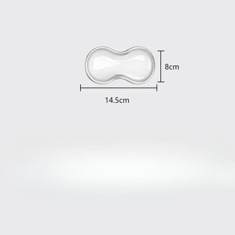 Коврик для мыши с подставкой для запястья, подставка для клавиатуры, нескользящий силиконовый прозрачный настольный офисный игровой пульт, подставка для мыши под запястье