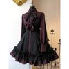 Medieval Gothic Bow Dress Renaissance Steampunk Dress