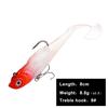 FishKing1/21pcs Lead Jig Soft Lure For Pike Muskie Bass Minnow Lure Length 8CM 10CM Weight 8.5G 21.5G