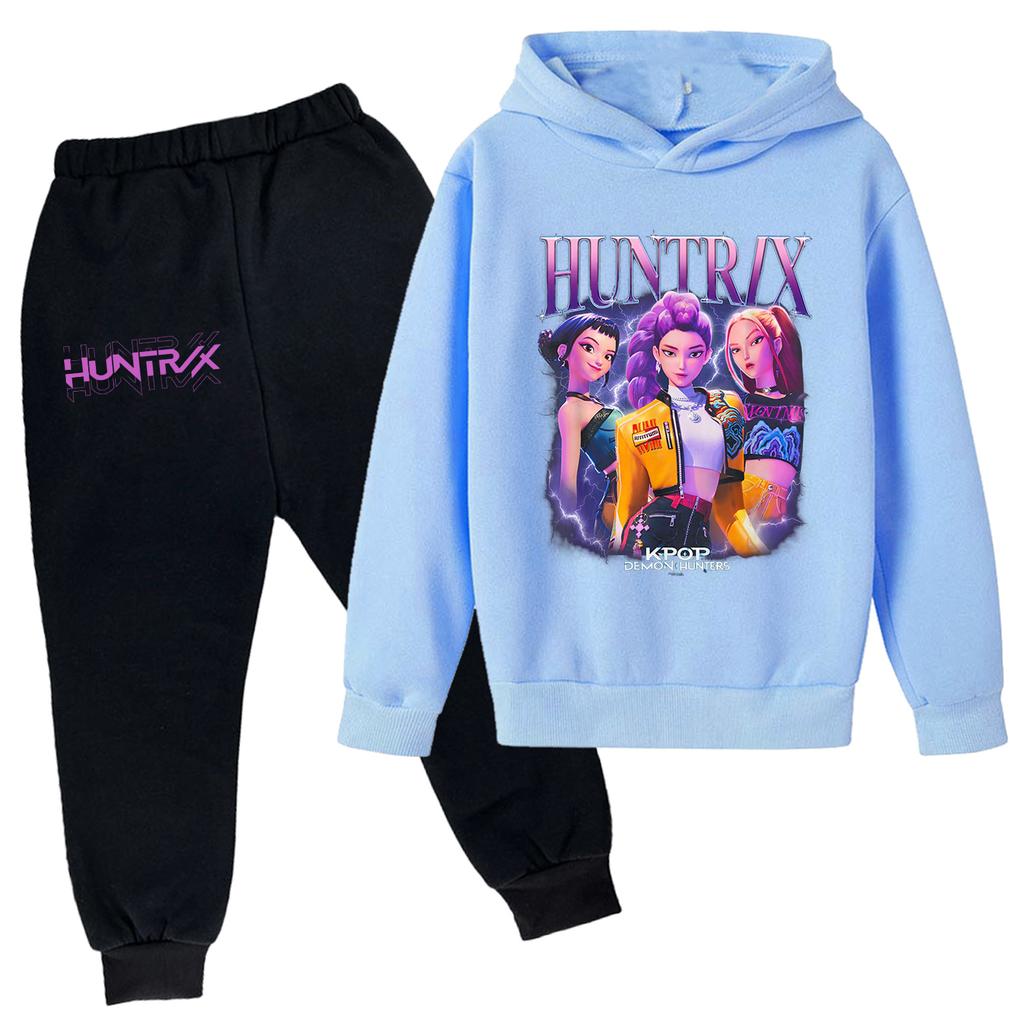 Плюшевые брюки с длинными рукавами, свободный пуловер с капюшоном для детей