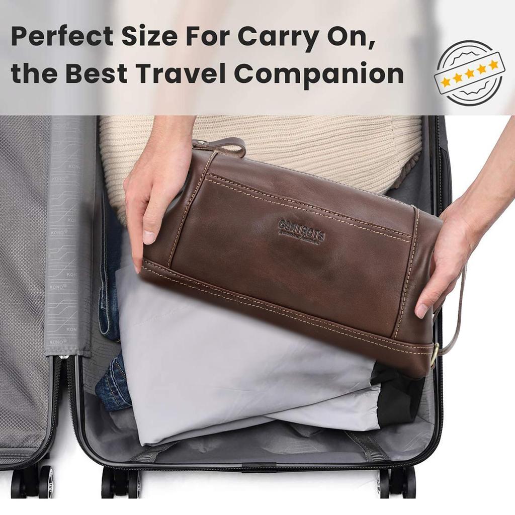 Сумки-клатчи CONTACT'S из натуральной кожи для мужчин, высококачественные сумки-тоут на молнии, мужские кошельки, дорожные сумки, карман для телефона