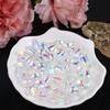 100 PCS AB Colorful Glass Bead Transparent Crystal Ornament Earrings Glaze Bead Jewelry Making