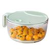 Kitchen Drain Basket Multifunctional Food Washing Bowl Refrigerator Freshness Box for Rice