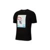 Basketball Print Sports Crew Neck T-Shirt Men Tops Black CK9514-010