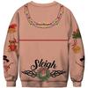 Women Men Funny Chest Hair Print Ugly Christmas Sweaters Jumpers Couple Autumn New Year Eve Holiday Party Xmas Sweatshirt Ropa