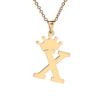 Cazador 26 Initial Letter Necklace With Crown Stainless Steel Gold Color Alphabet Pendant Necklaces 2026 Trend Jewelry Wholesale