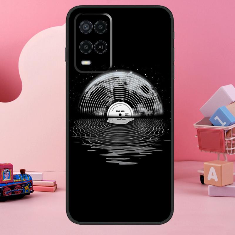 Vinyl DJ Record Art Case For Oppo A98 A78 A18 A38 A58 A60 A80 A40 A77 A57 A17 A74 A54 A94 A96 A76 A16 A15 A5 Pro