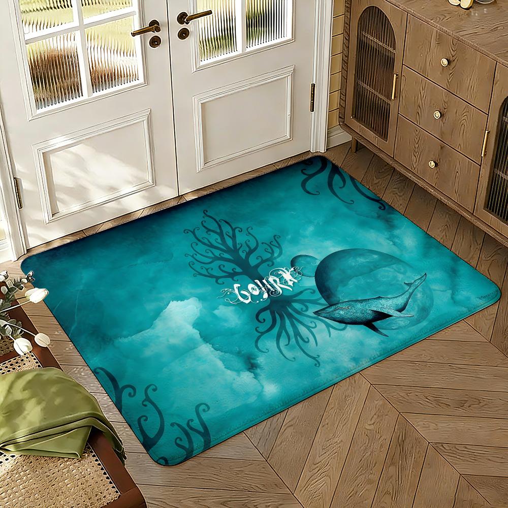 G-Gojira Band Floor Mat Soft Thickened Absorbent Non-Slip Bedroom Living Room Door Mat Home Decor Flannel Rugs