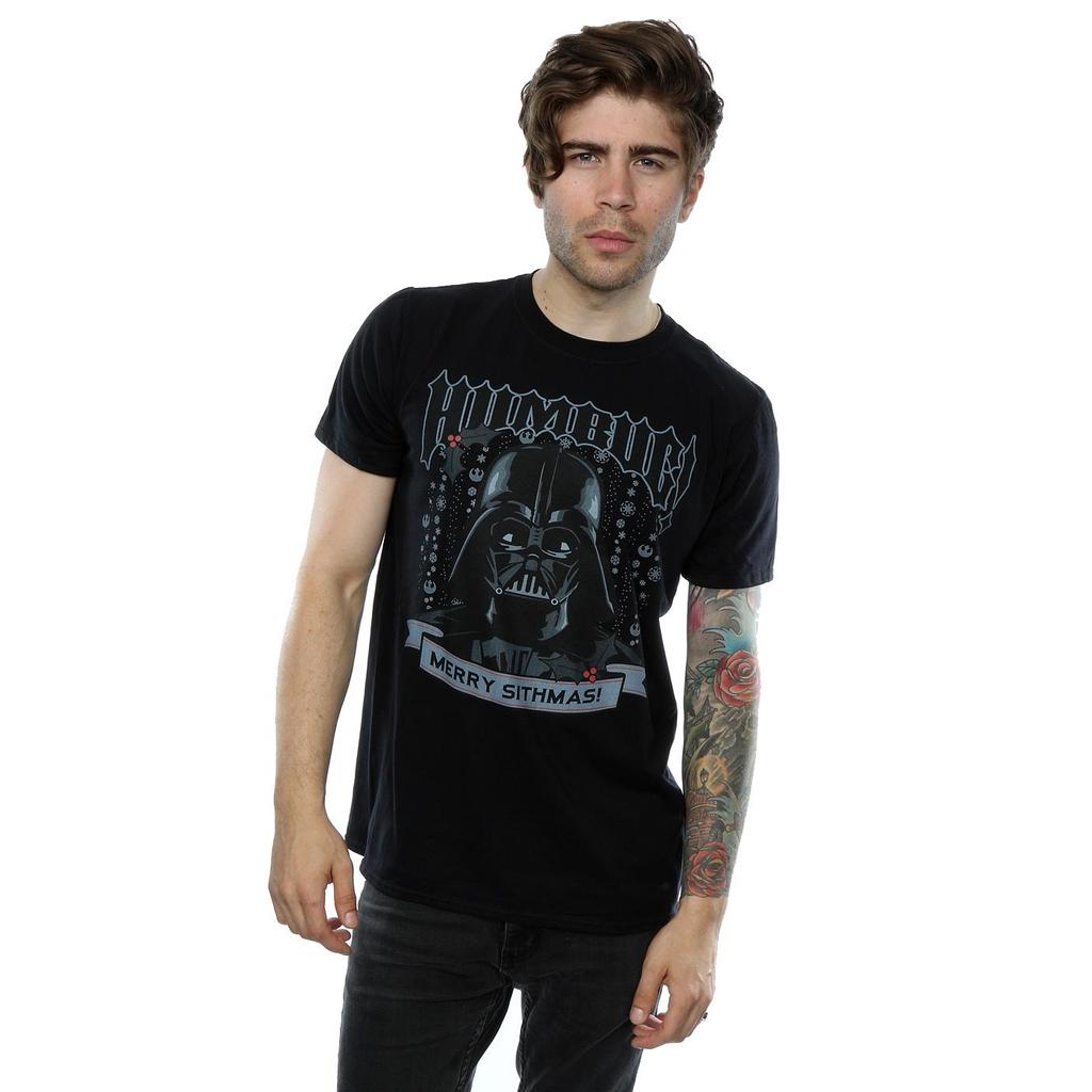 Star Wars Mens Christmas Darth Vader Humbug T-Shirt