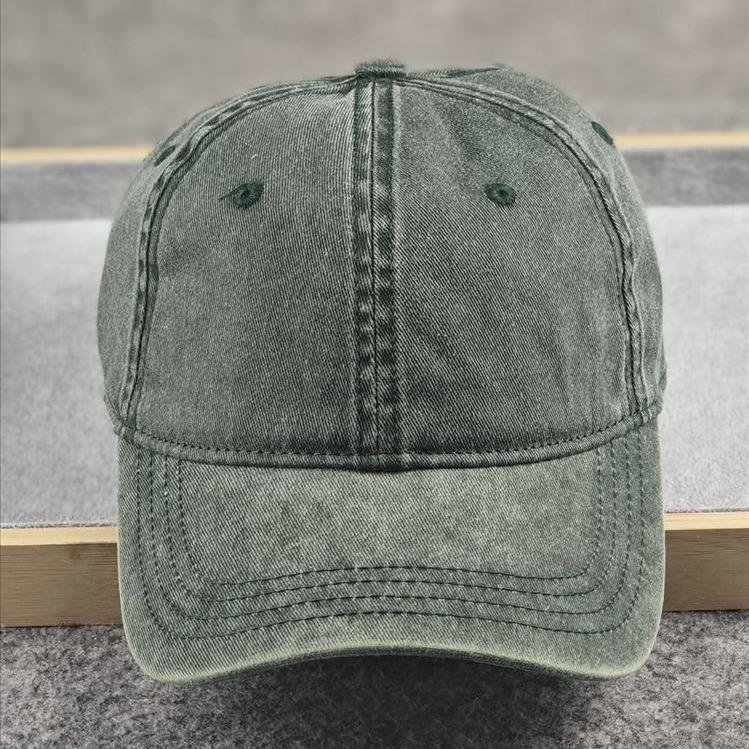 Washed and made old soft-top baseball cap, four-season big head circumference men's hat, European and American style casual fan women's hat versatile
