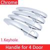 Auto Chrome For Citroen C Elysee 2013~     Car Chrome Door Handle Cover Exterior Styling Accessories Sticker