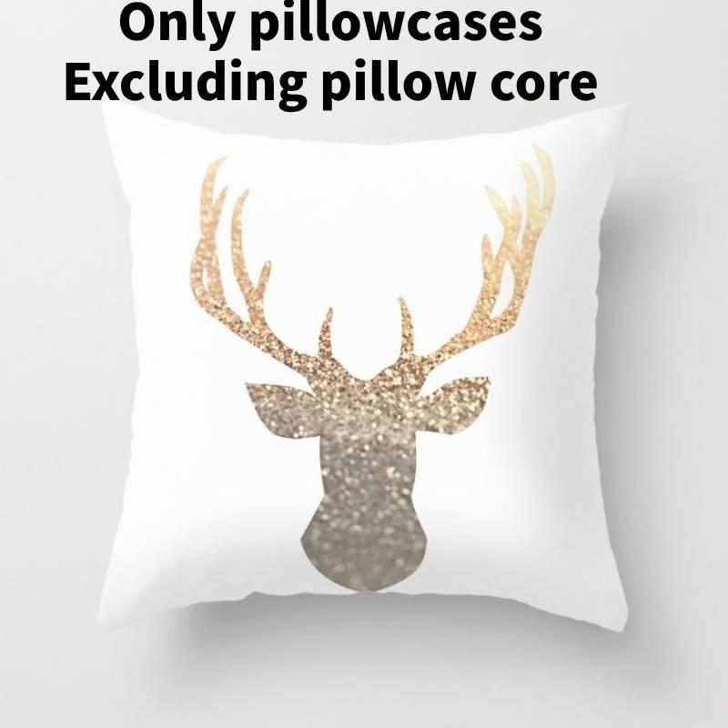 Современная минималистичная хлопковая мультяшная наволочка с буквенным принтом, мягкая плюшевая наволочка из ткани «персиковая кожа»