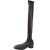French Solid Color Pointed Thick Heel Knee Boots Women's 2025 Autumn and Winter New Retro Versatile High Heel Thin Socks Boots