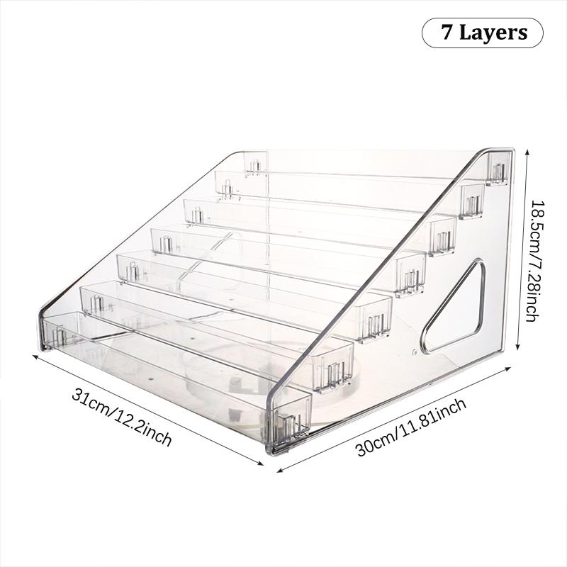3/4/5/6/7 слоев подставка для лака для ногтей прозрачная косметическая стойка держатель органайзер для бутылочек с эфирными маслами