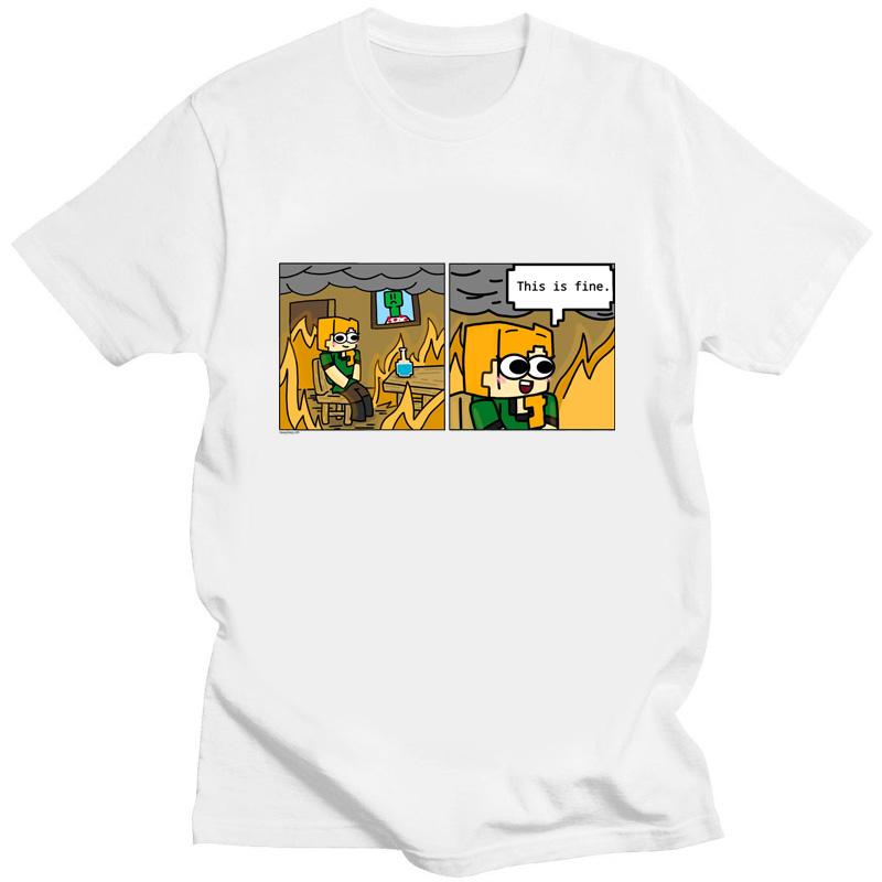 Kawaii футболка «Это прекрасно, все будет хорошо» Meme креативная футболка подарок для друзей Harajuku футболка унисекс одежда унисекс