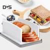 Adjustable Bread Slicer with Crumb Tray Adjustable Widths Foldable Design Bread Cutting Tool for Homemade Loaf Sourdough Sandwiches