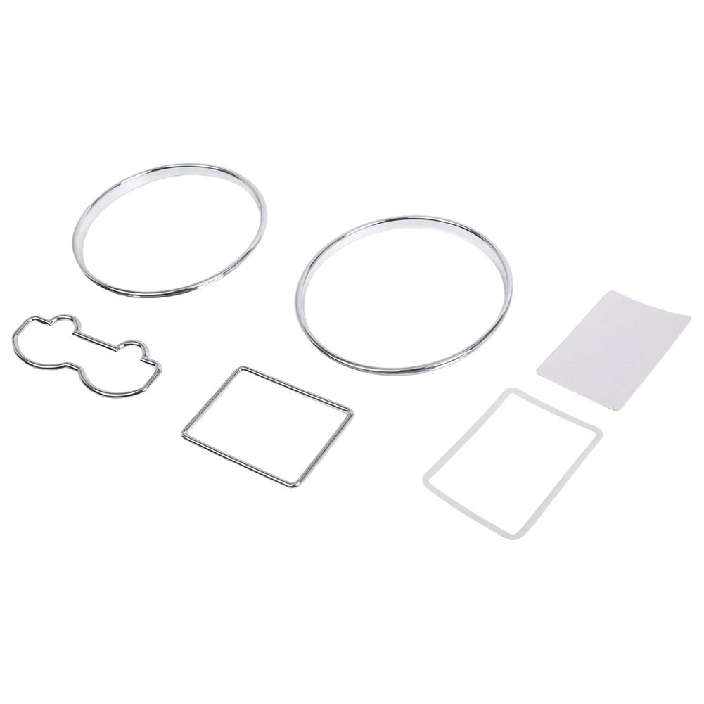 Хромированные кольца спидометра, ободковая рамка, циферблат, кольца для циферблата, комплект декоративных рамок для VW Passat 3B B5 97-01 Golf 97-03