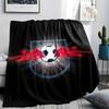RB Leipzig Printed Flannel Blanket, soft throw for bedroom sofa, washable,soccer fan merchandise, great gift.