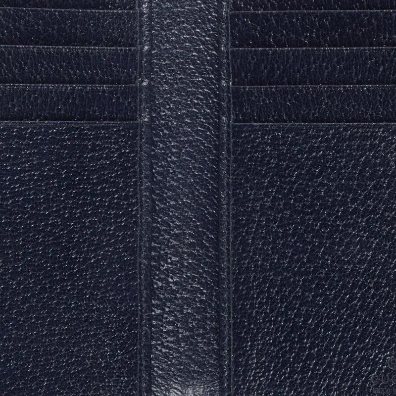 GUCCI Ophidia Canvas Leather Card Holders Men's Blue Dark Blue (Unisex) Card Holders 734943 UULBN 4055