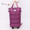 Багажная сумка с несколькими отделениями, большая вместимость, водонепроницаемая, прочная, расширяемая, со съемными колесами