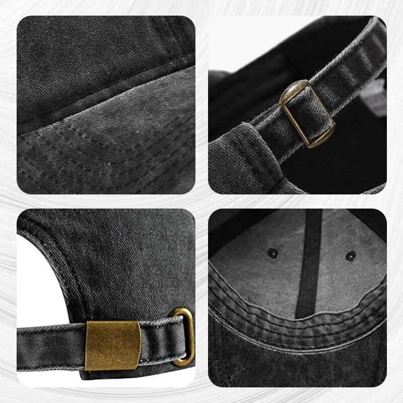 Унисекс бейсболка винтажная стираный хлопок подходит мужчинам и женщинам стираный деним регулируемая папа шляпа