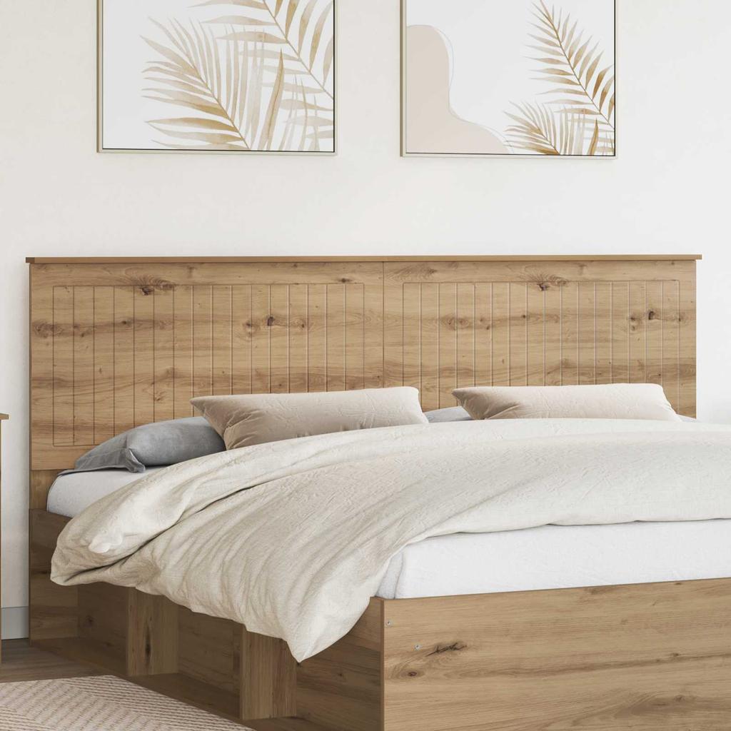 Headboard in Artisan Oak Finish 200 cm Particleboard
