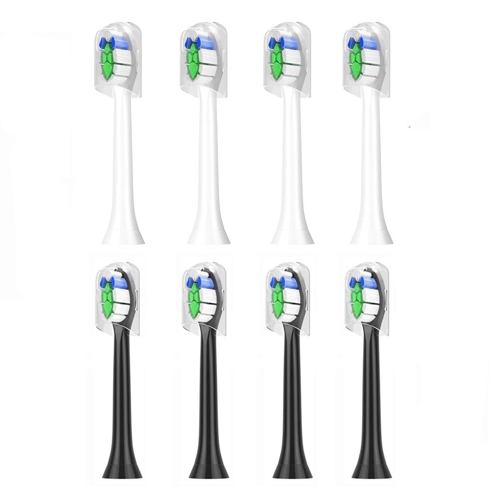 2/4PCS Toothbrush Replacement Clean HX3/X6/X9 Sonic Electric Toothbrush Soft Suitable Vacuum Bristle Nozzles Standard Electric Tooth Brushheads