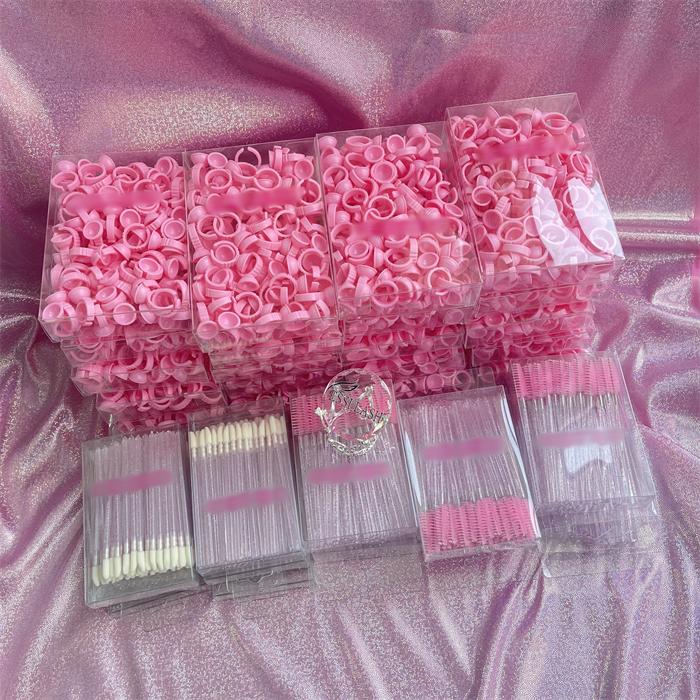 Disposable Plastic Eyelash Brush Mascara Wand Lash Brush Colorful Eyelash Extension Brushes