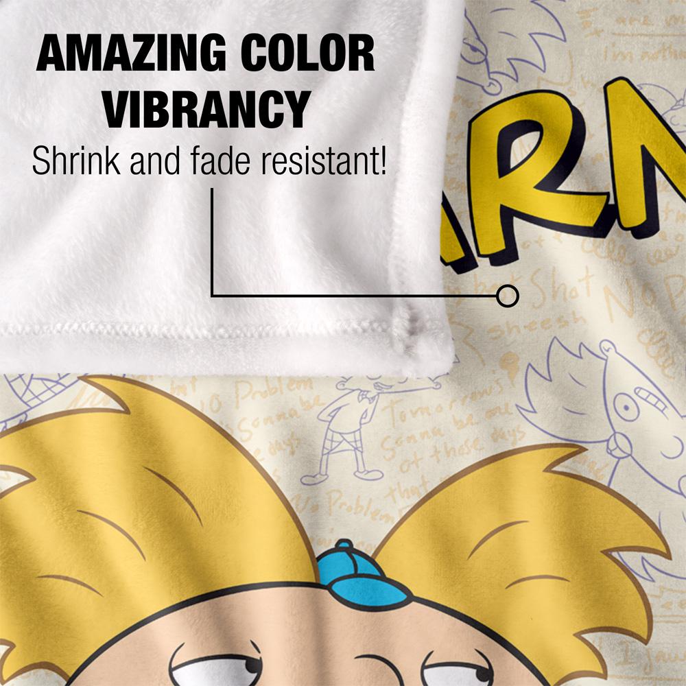 Hey Arnold! Silky Arnold & Gerald Supersoft Blanket