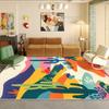 Современный декоративный ковер в абстрактном стиле для гостиной, большого размера, мягкий, художественный, для украшения спальни, ковер, легкая чистка, коврик под диван, для журнального столика