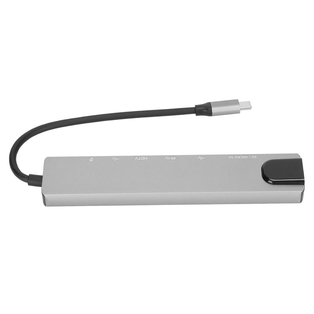8 In 1 Hub 87W 4K HD High Resolution Fast Charging 5Gbps 2 USB SD TF RJ45 Type C USB C Docking