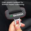 Car Styling Safety Belt Buckle Cover Anti-scratch Protector For Skoda Kylaq Elroq Kodiaq Octavia Enyaq Kamiq Rapid Superb Karoq