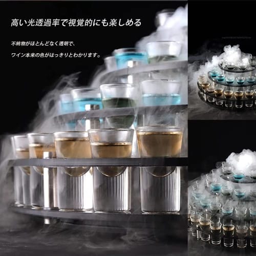 Batone Shot Glasses, 12-Piece Set - 30ml Clear Mini Shot Glasses, Heavy-Based 30ml Whiskey Glasses, Mini Tequila Glasses (12)