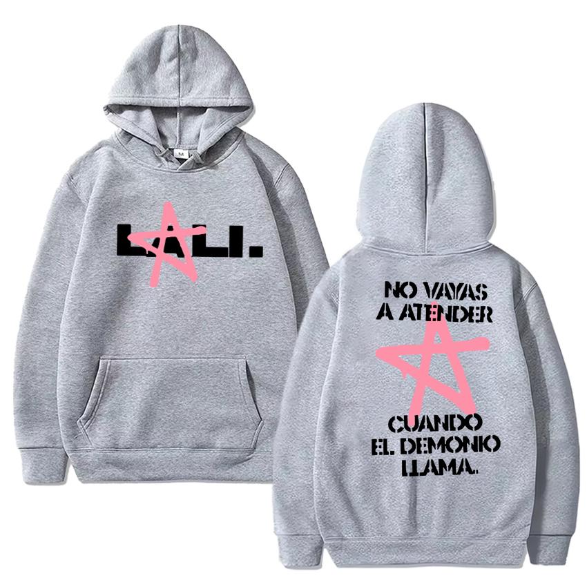 Hot Singer Lali Esposito Tour 2025 Double Sided Printed Hoodie Autumn Winter Men Women Fashion Sweatshirt Unisex Cotton Pullover
